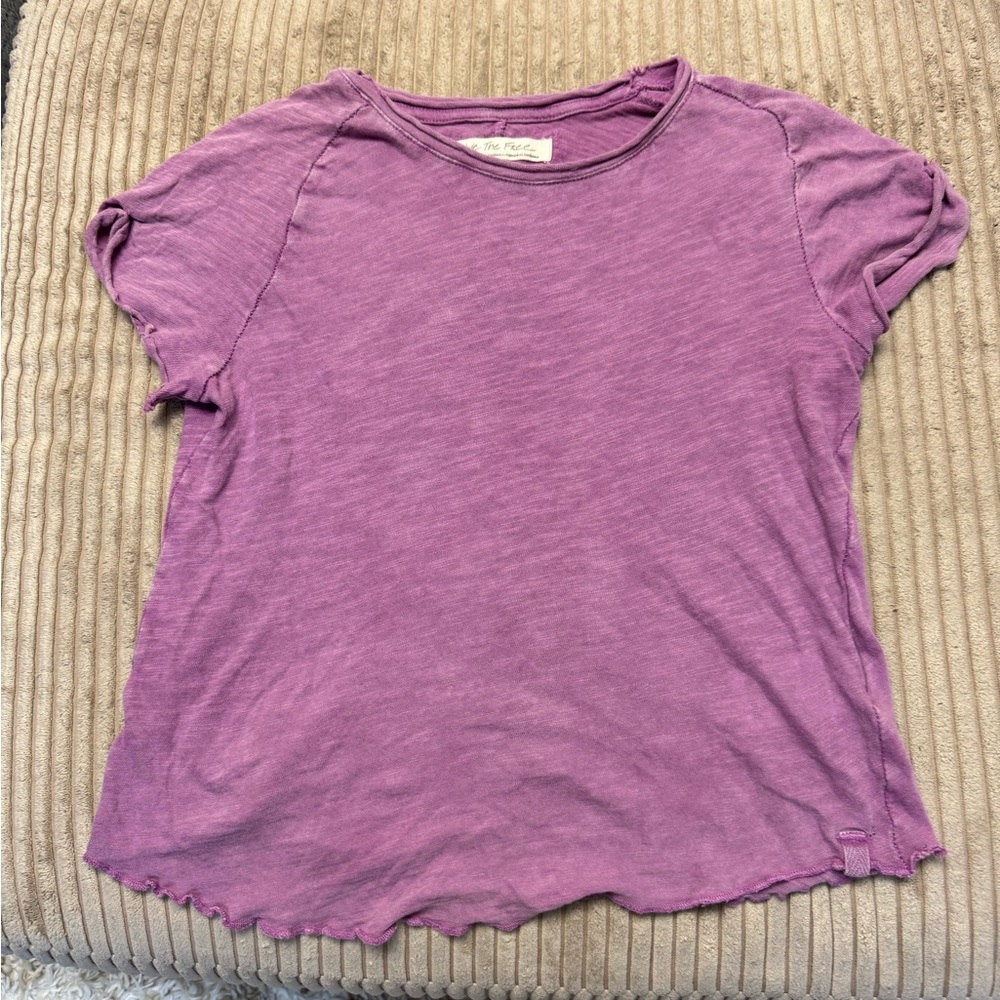 We The Free Purple Short Sleeve Tee